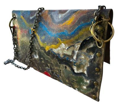 Embellished Art on Shoulder Bag