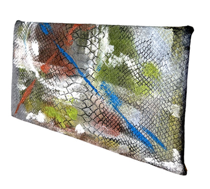 Hand-painted Felt Envelope Women's Clutch