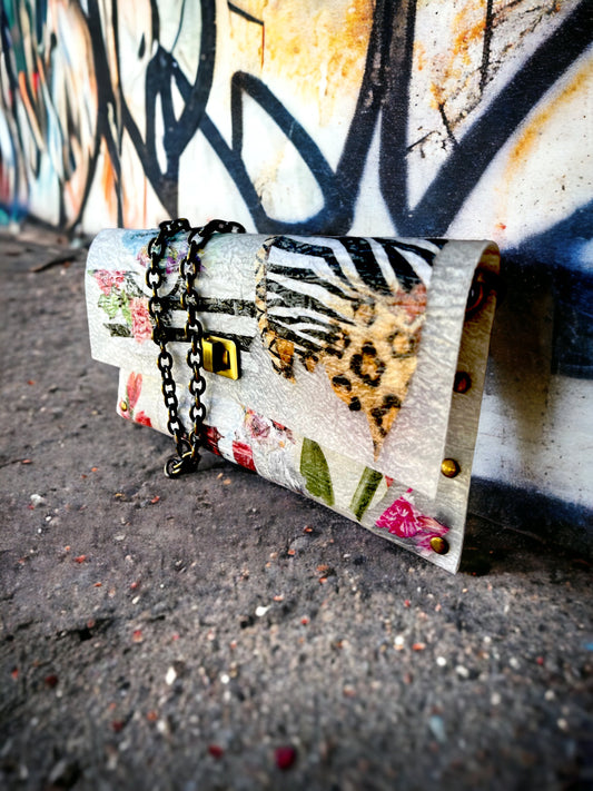 Eco-friendly Crossbody Animal Print Clutch Bag