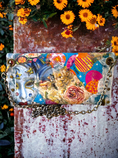 One-of-a-Kind Hand-Painted Leather Handbag *