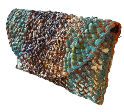Sunset Straw Envelope Clutch