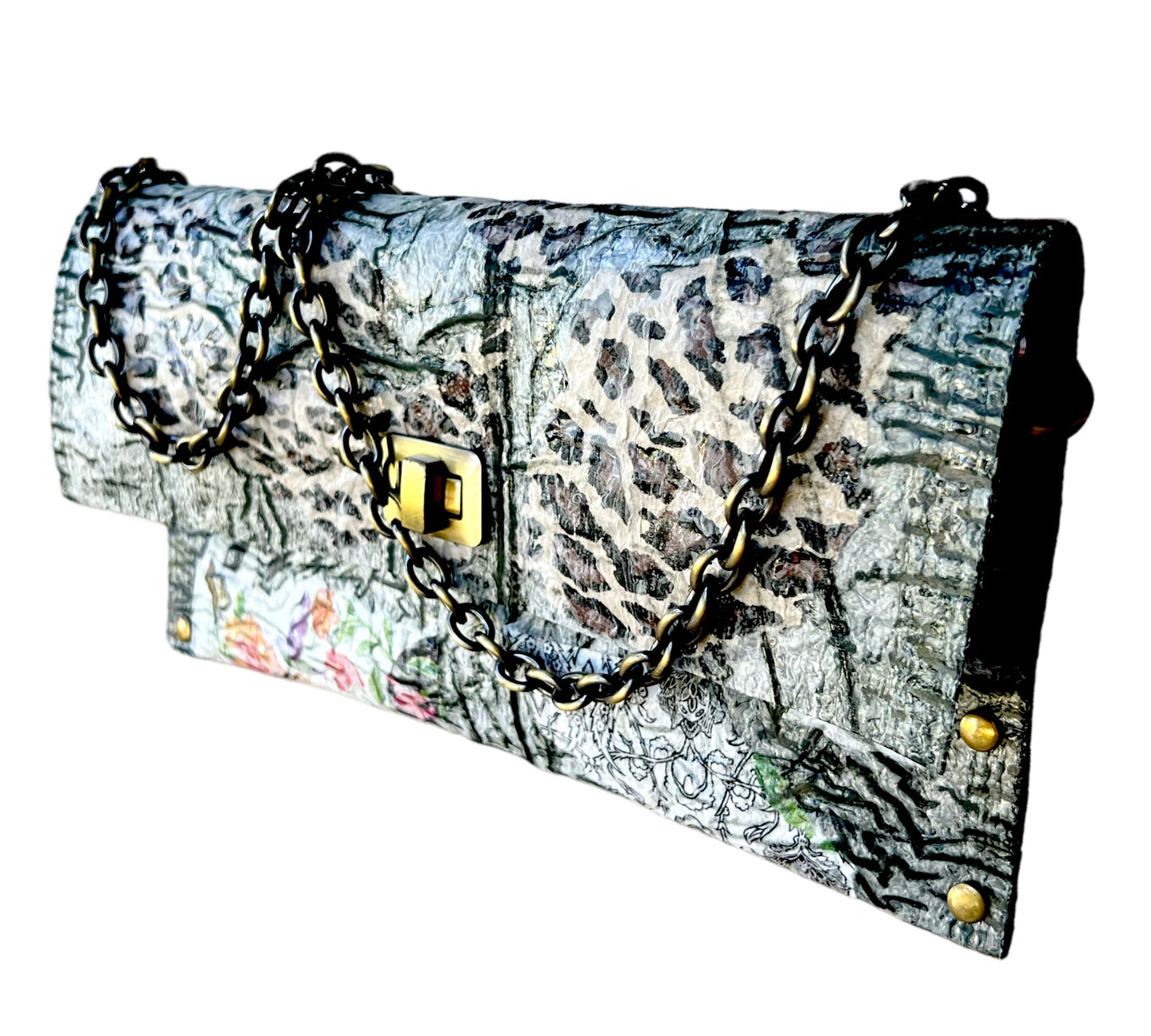 Recycled Animal Print Handbag