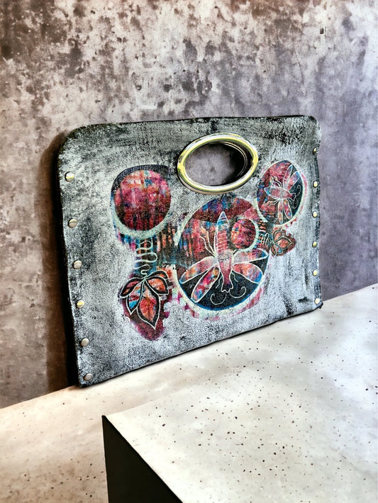 Insect Abstract Painted Women's Handbag
