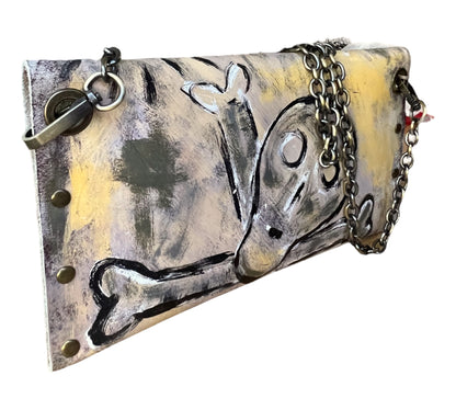 Free Toxic - Hand-Painted Leather Shoulder Bag