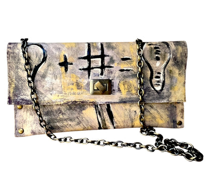 Free Toxic - Hand-Painted Leather Shoulder Bag