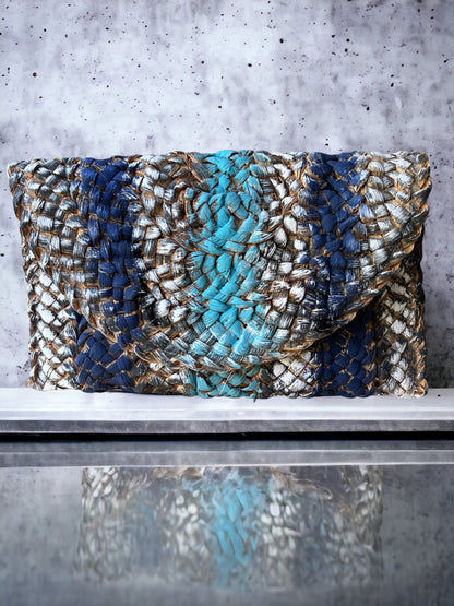 Straw Woven Clutch Purse