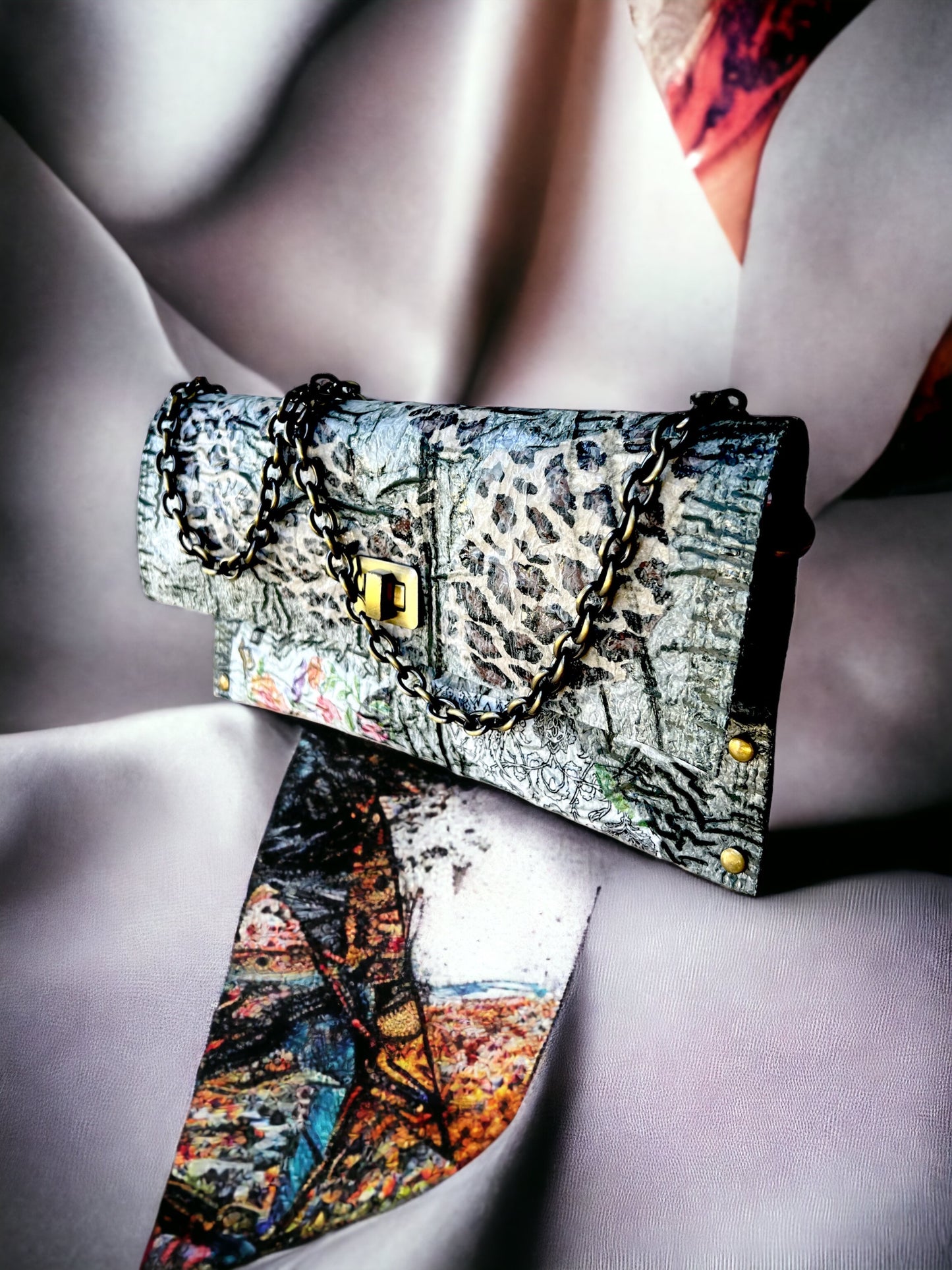 Recycled Animal Print Handbag