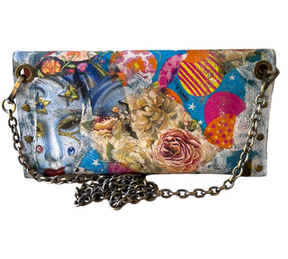 One-of-a-Kind Hand-Painted Leather Handbag *